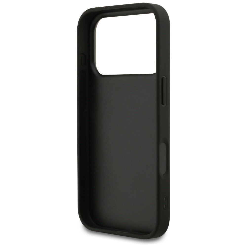 Fodral för Apple iPhone 17 Pro, Guess, 4G Classic, Svart
