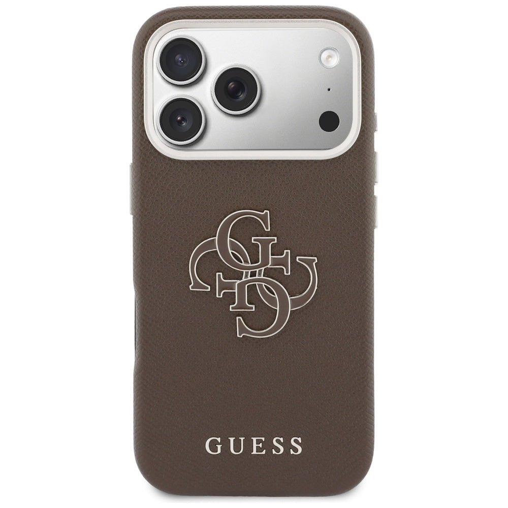 Fodral för Apple iPhone 17 Pro Max, Guess, Resin Logo, Brun