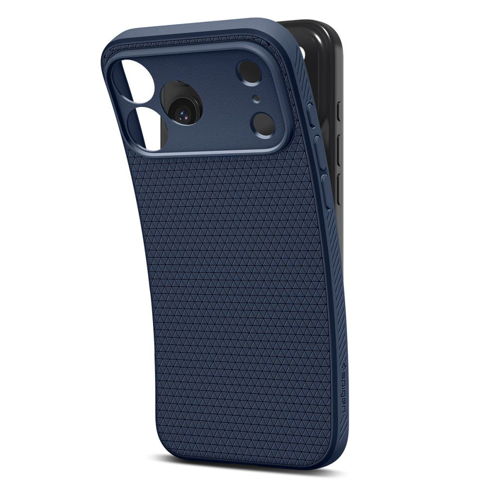Skyddsfodral för Apple iPhone 17 Pro Max, Spigen, Liquid Air, Marinblå ACS10266