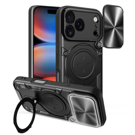 Skyddsfodral för Apple iPhone 17 Pro Max, Techsuit, CamGuard Pro, Svart