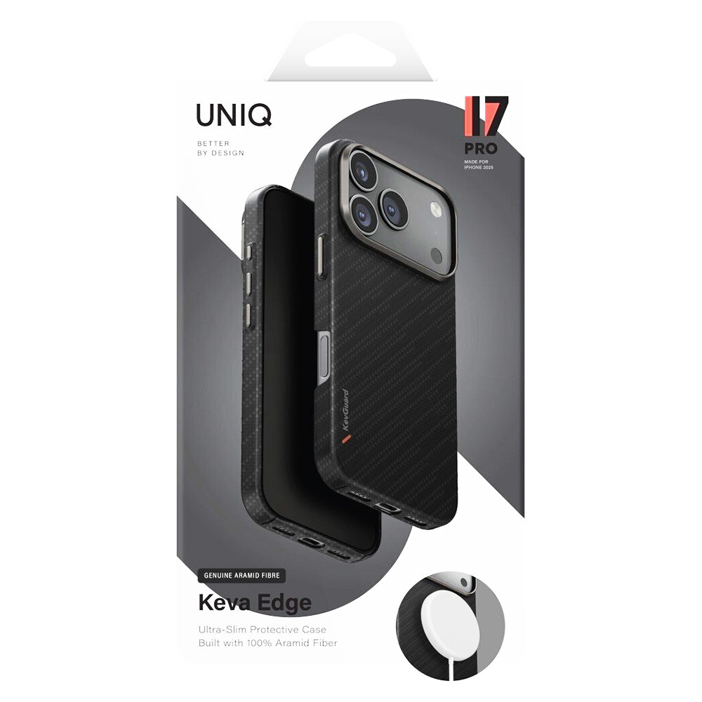 MagSafe-skal för Apple iPhone 17 Pro Max, UNIQ, Keva MagClick, Svart