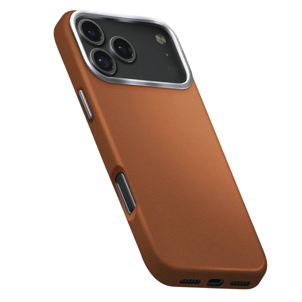 Fodral för Apple iPhone 17 Pro, UNIQ, Lyden Leatherette, Brun