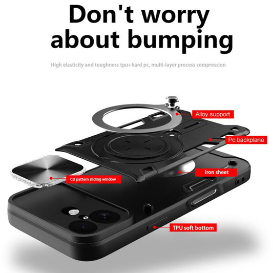 Skyddsfodral för Apple iPhone 17, Techsuit, CamGuard Pro, Röd