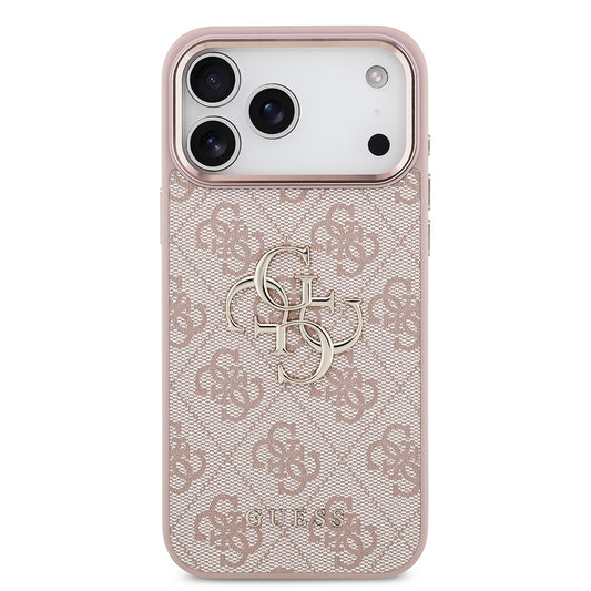 Fodral för Apple iPhone 18 Pro / 17 Pro, Guess, 4G Big Classic Logo, Rosa
