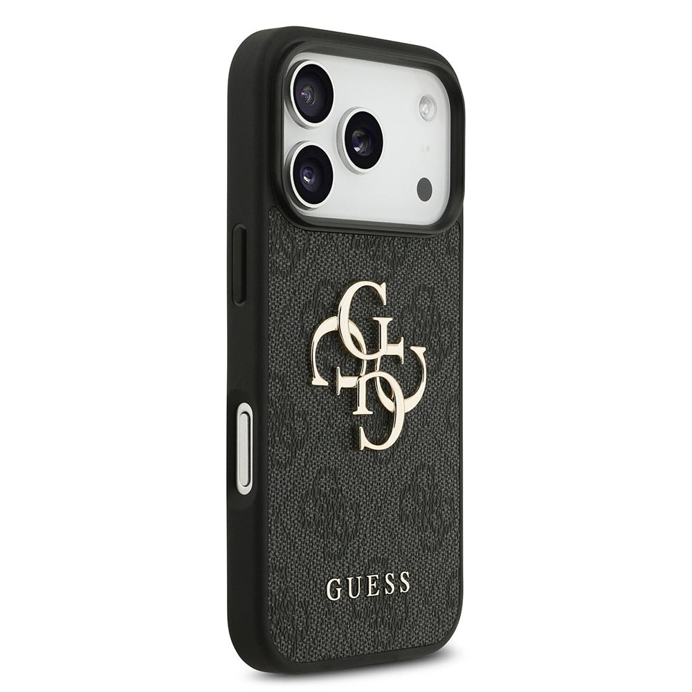 Fodral för Apple iPhone 18 Pro / 17 Pro, Guess, 4G Big Logo, Svart