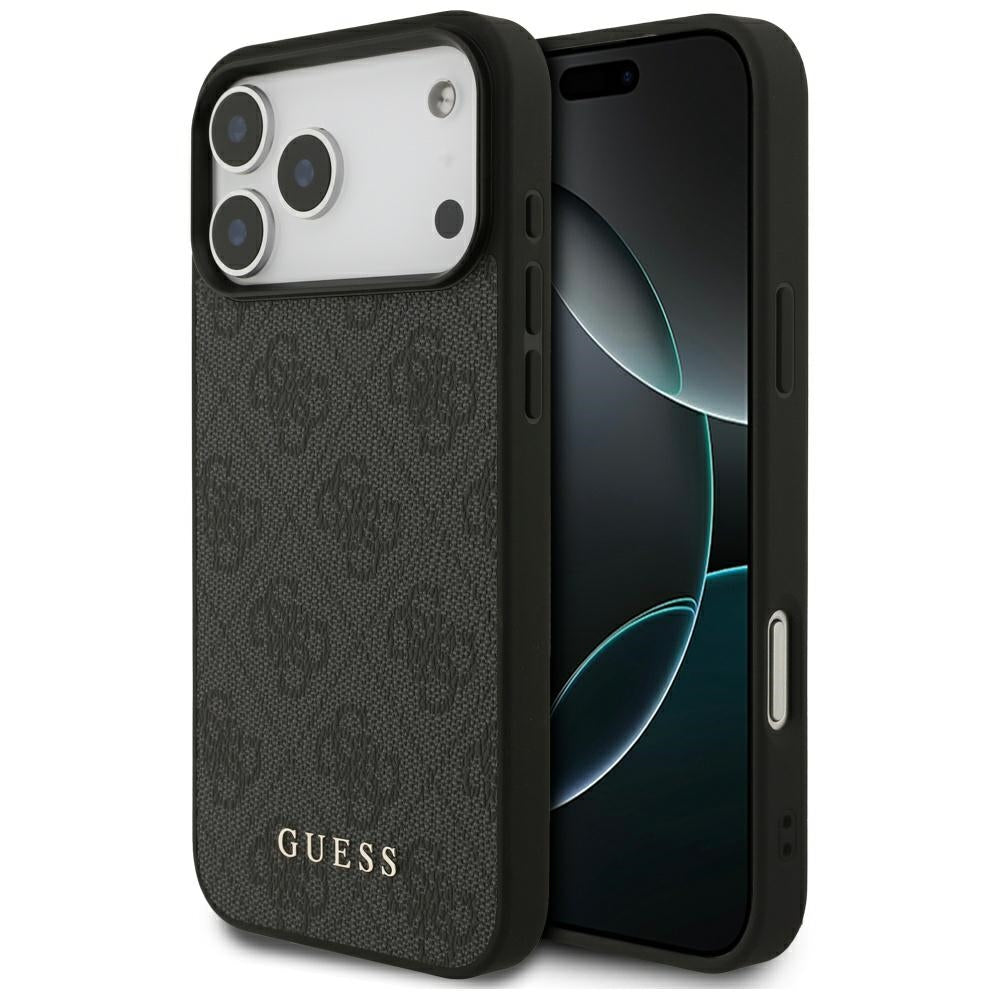 Case for Apple iPhone 18 Pro / 17 Pro, Guess, 4G Classic Logo, Black