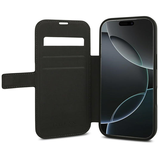 Fodral för Apple iPhone 18 Pro / 17 Pro, Guess, 4G Metallogo, Svart