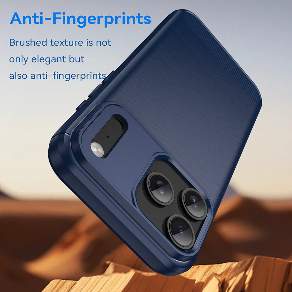 Fodral för Apple iPhone 18 Pro / 17 Pro, Techsuit, Kolfiber, Blå