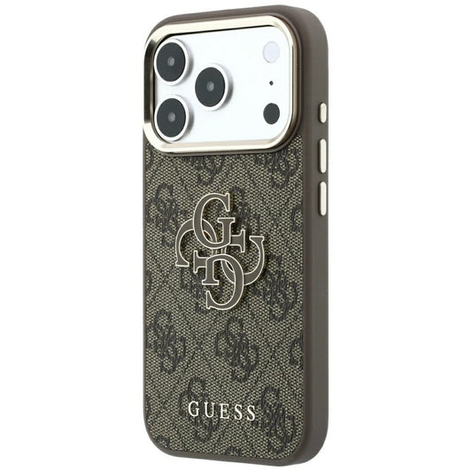 Fodral för Apple iPhone 18 Pro Max / 17 Pro Max, Guess, 4G Big Resin Logo, Brun