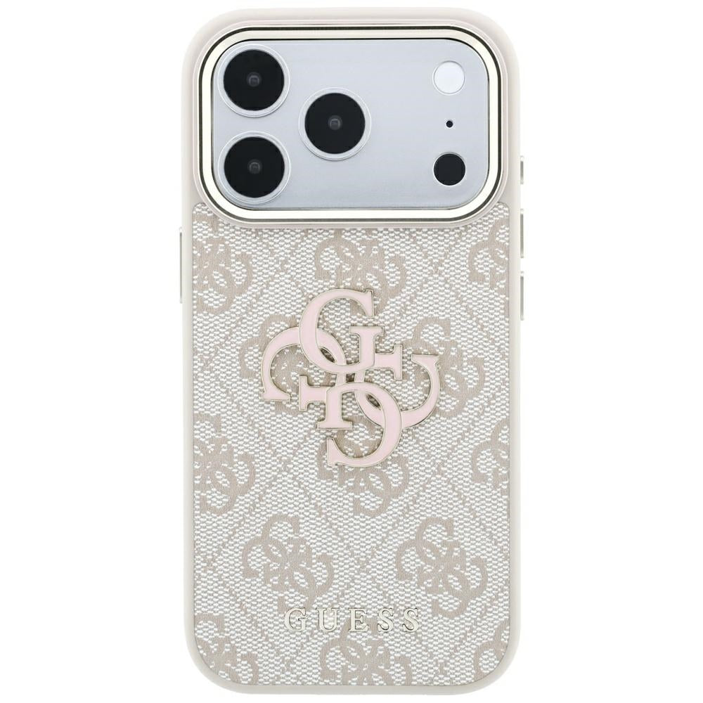 Fodral för Apple iPhone 18 Pro Max / 17 Pro Max, Guess, 4G Big Resin Logo, Rosa