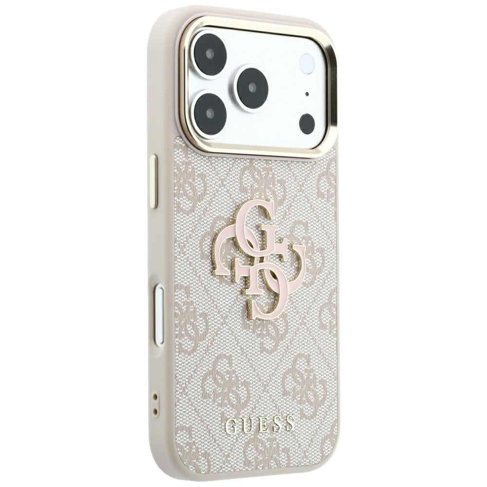 Fodral för Apple iPhone 18 Pro Max / 17 Pro Max, Guess, 4G Big Resin Logo, Rosa
