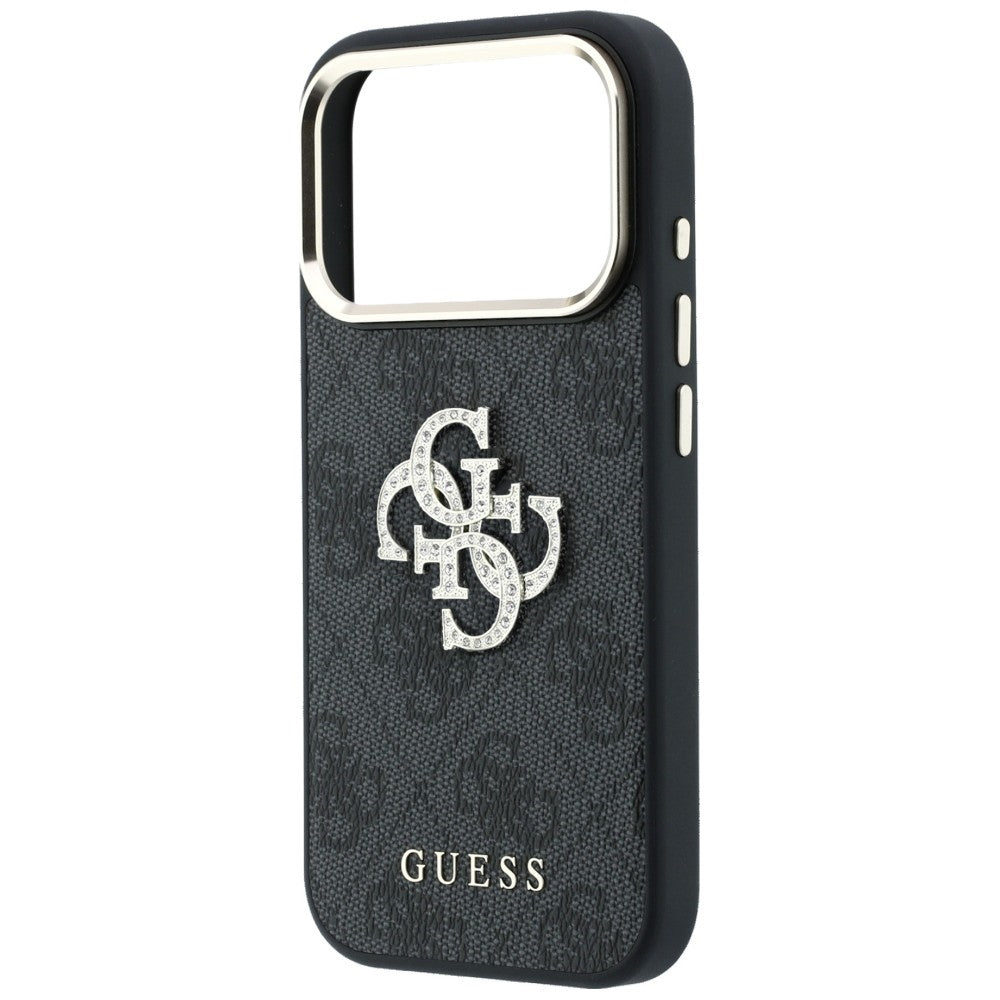Fodral för Apple iPhone 18 Pro Max / 17 Pro Max, Guess, 4G Big Strass Logo, Svart