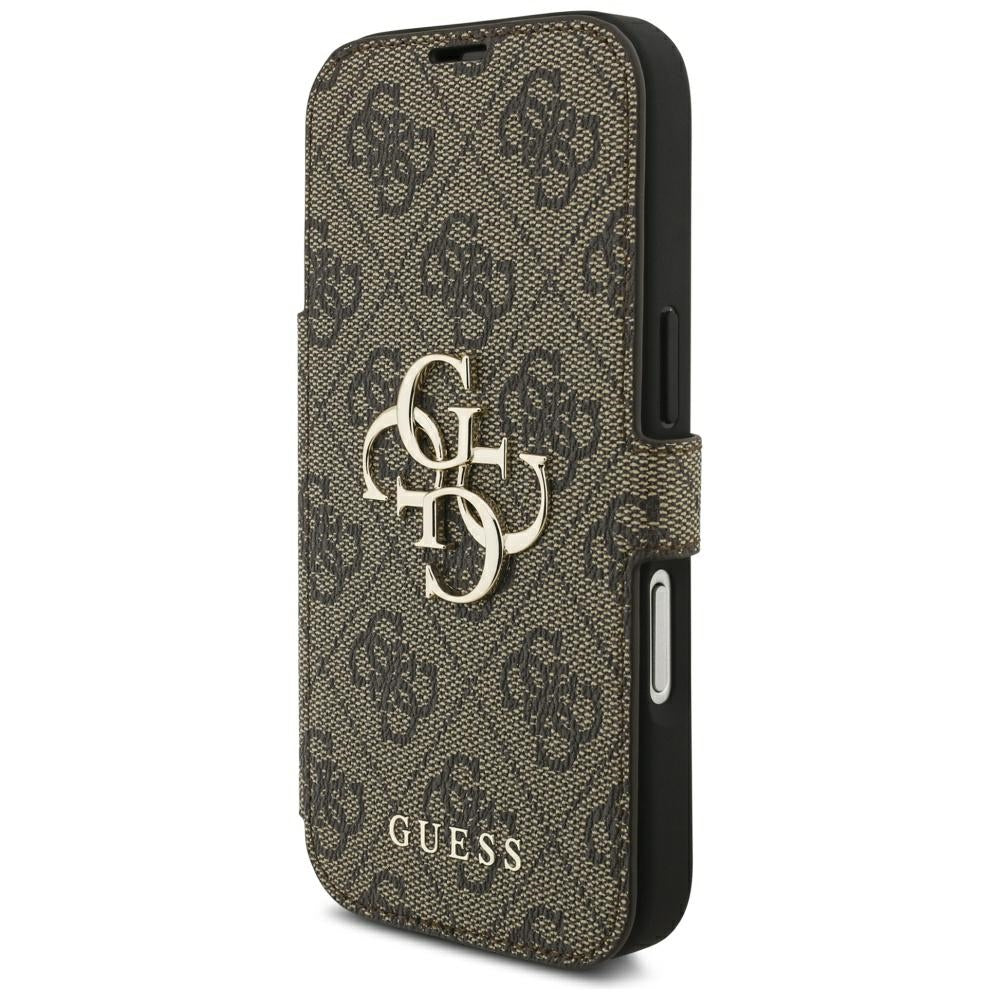 Case for Apple iPhone 18 Pro Max / 17 Pro Max, Guess, 4G Metal Logo, Brown