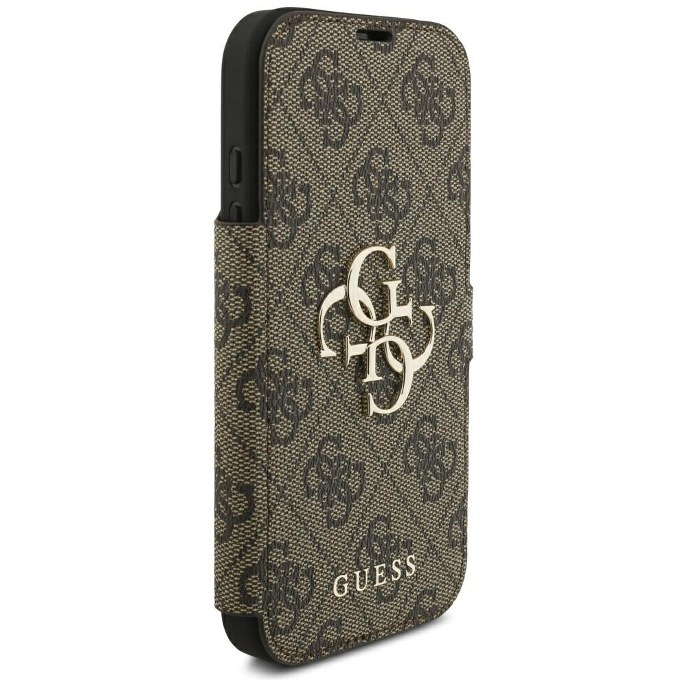 Case for Apple iPhone 18 Pro Max / 17 Pro Max, Guess, 4G Metal Logo, Brown