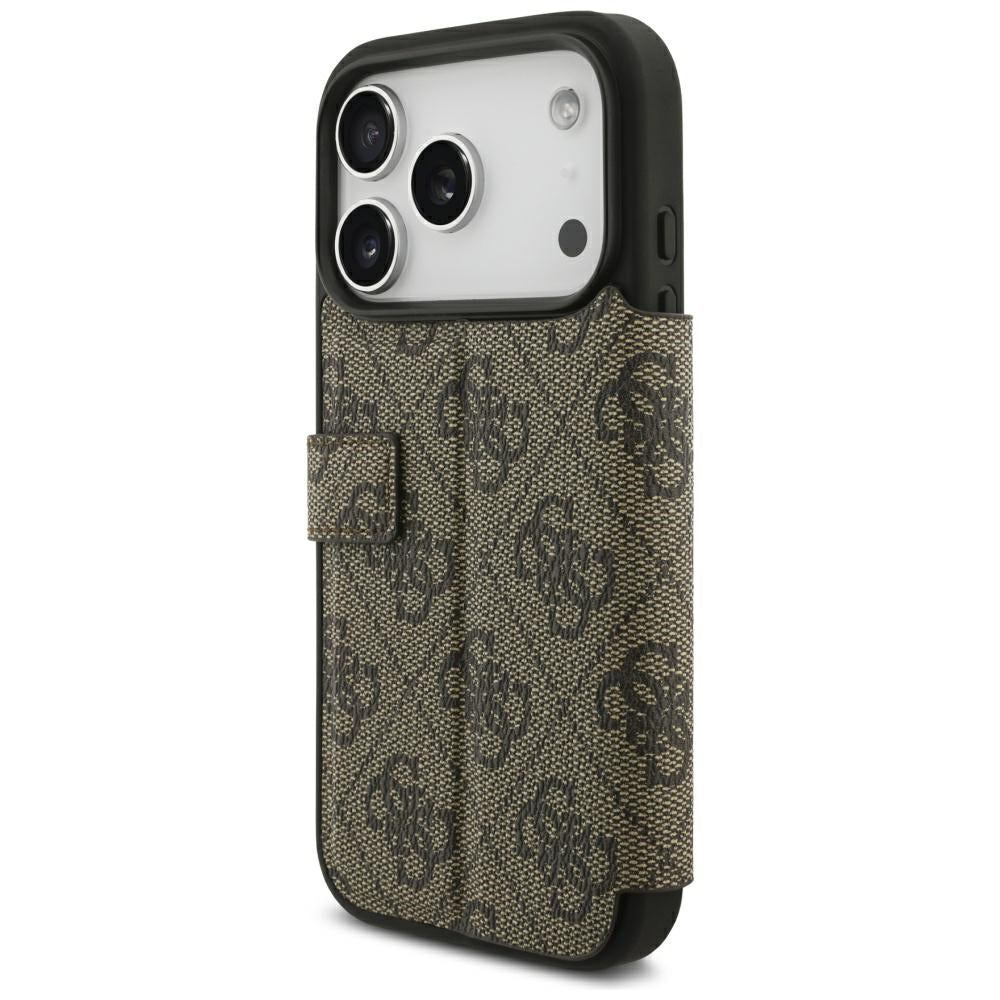 Case for Apple iPhone 18 Pro Max / 17 Pro Max, Guess, 4G Metal Logo, Brown