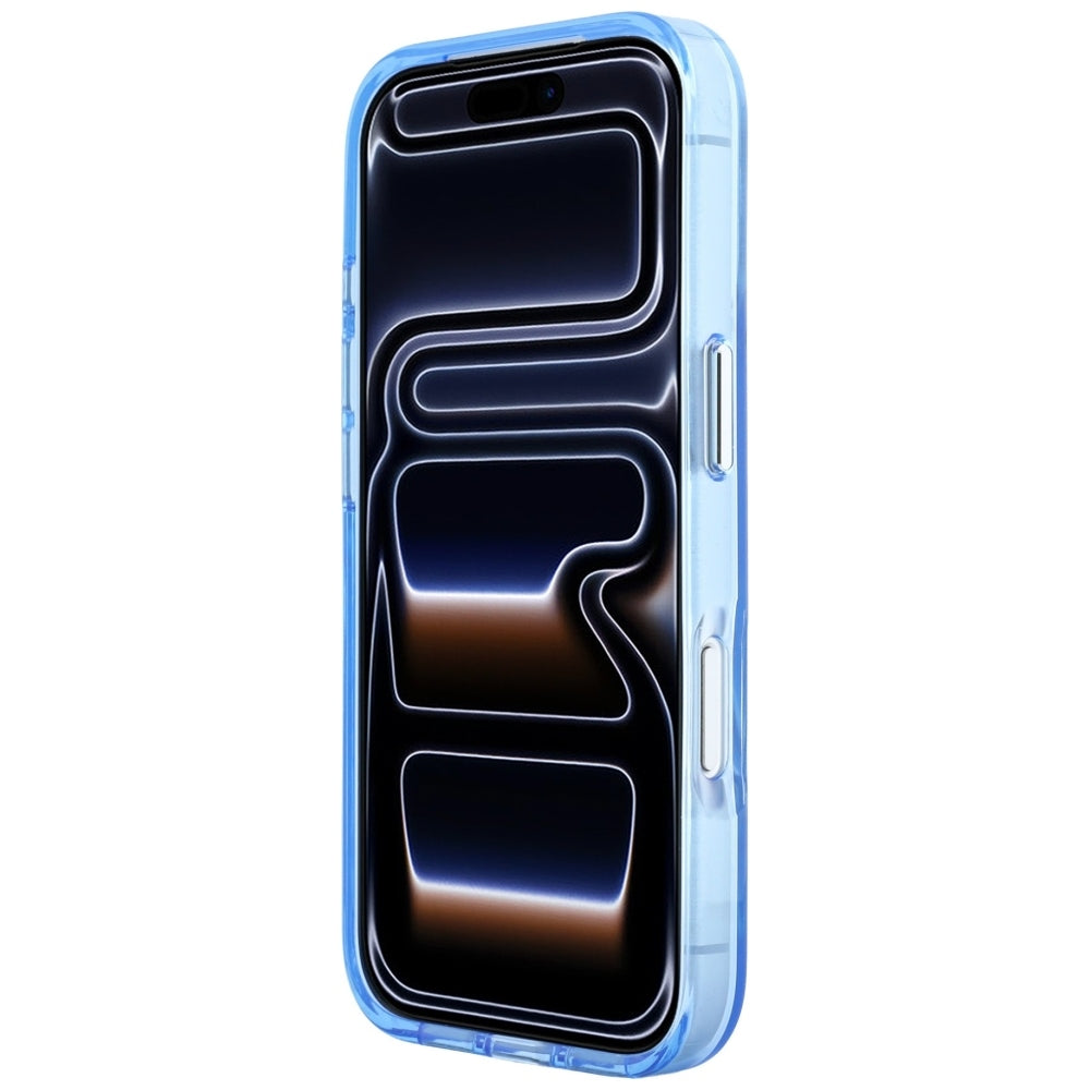 Fodral för Apple iPhone 18 Pro Max / 17 Pro Max, Karl Lagerfeld, IML Big Signature Resin Logo Metallram, Blå
