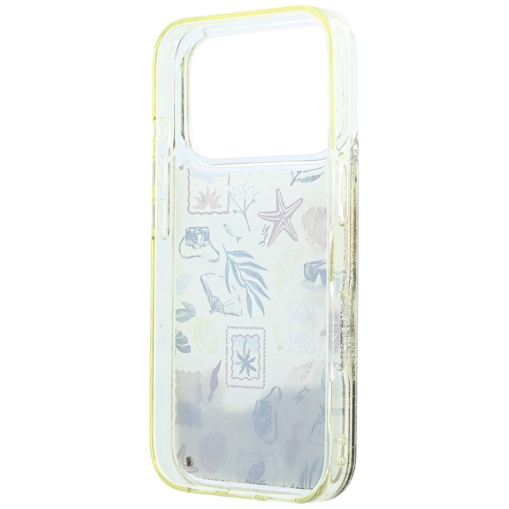 Fodral för Apple iPhone 18 Pro Max / 17 Pro Max, Karl Lagerfeld, Liquid Glitter Beach and Sand, Beige