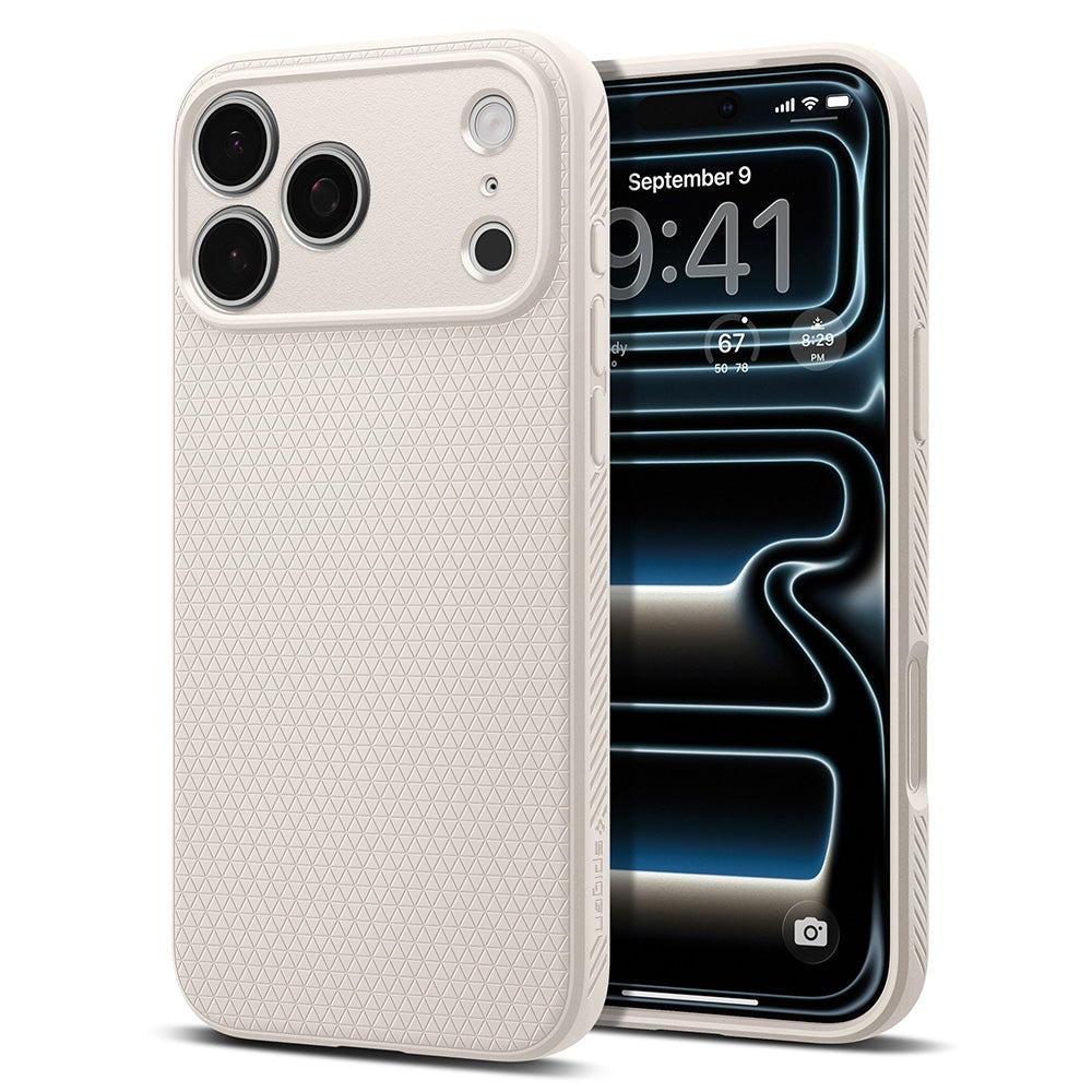Fodral för Apple iPhone 18 Pro Max / 17 Pro Max, Spigen, Liquid Air, Beige ACS12114