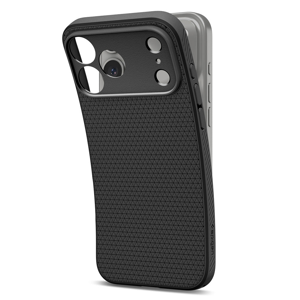 Fodral för Apple iPhone 18 Pro Max / 17 Pro Max, Spigen, Liquid Air, Matt svart ACS12111