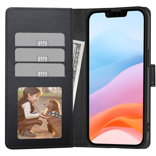 Fodral för Apple iPhone 16e, Tech-Protect, Plånbok, Svart