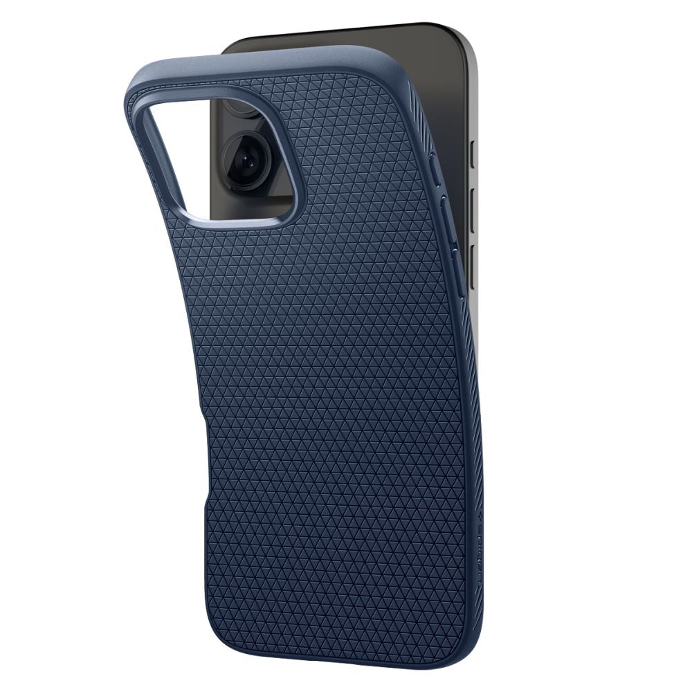 Fodral till Apple iPhone 16 Pro, Spigen, Liquid Air, Blå ACS08118