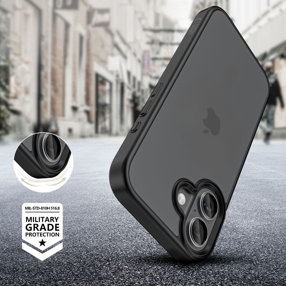Skyddsfodral för Apple iPhone 17, Tech-Protect, Magmat, Matt Svart