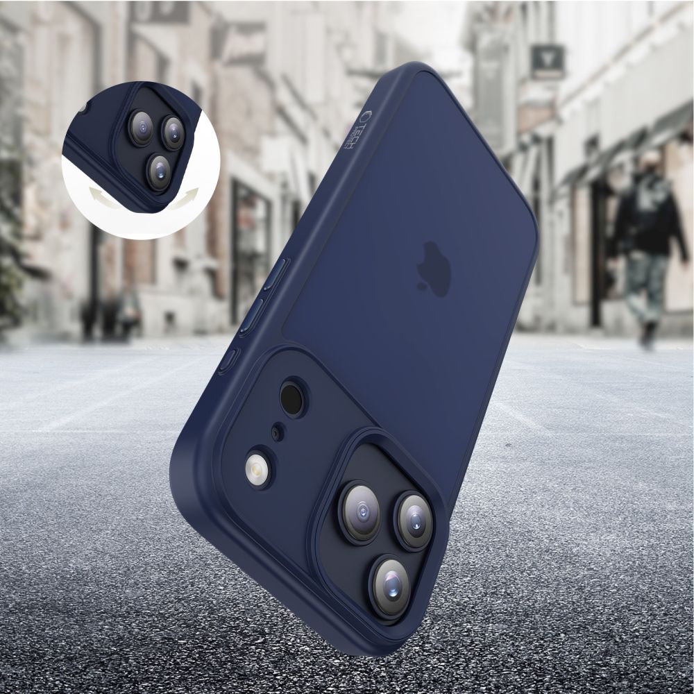 Skyddsfodral för Apple iPhone 17 Pro, Tech-Protect, Magmat, Matt Marinblå