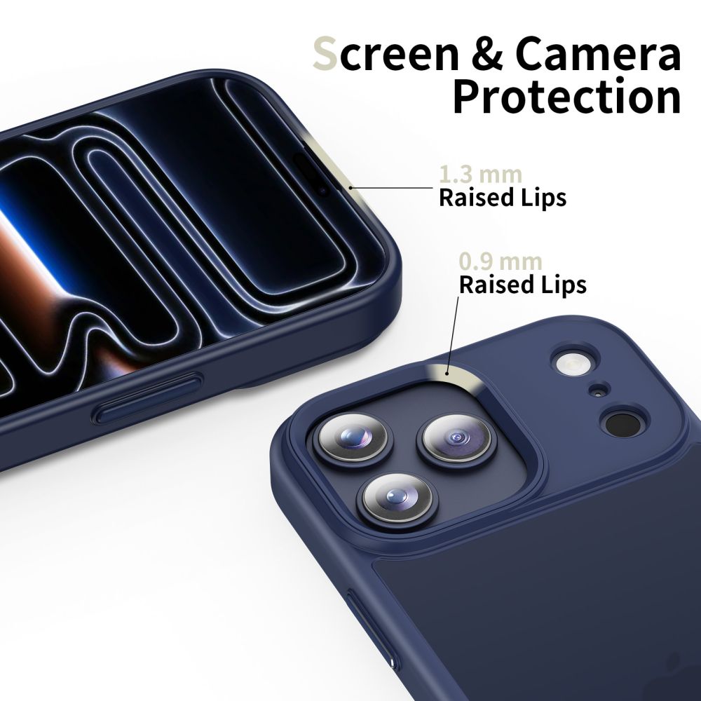 Skyddsfodral för Apple iPhone 17 Pro, Tech-Protect, Magmat, Matt Marinblå