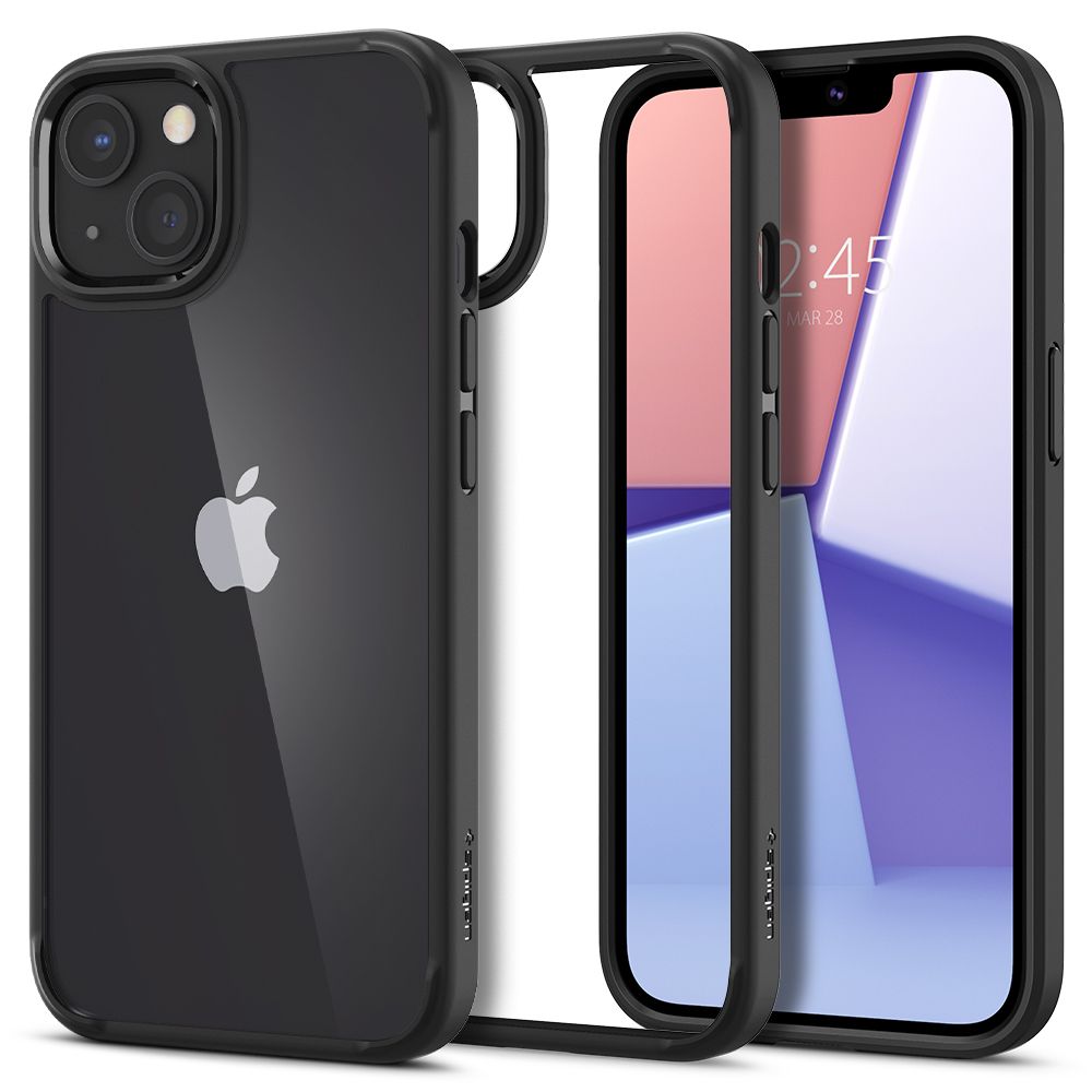 Fodral till Apple iPhone 13, Spigen, Ultra Hybrid, Svart