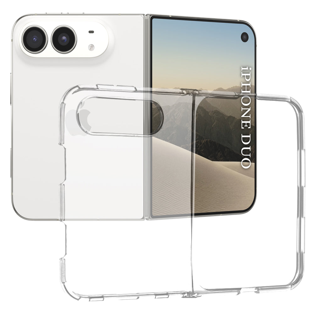 Fodral för Apple iPhone Duo, Techsuit, Klar, Transparent