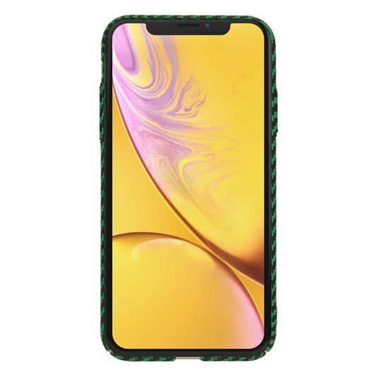 Fodral för Apple iPhone XR, Techsuit, Carbonite FiberShell, Grön