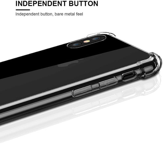 Fodral för Apple iPhone XS / X, Techsuit, Stötsäker Klar, Transparent