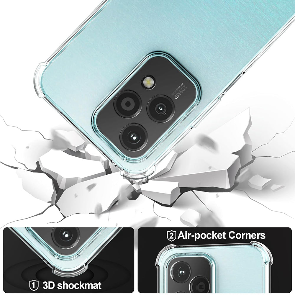 Fodral för Honor 200 Lite, Techsuit, Stötsäker Klar, Transparent