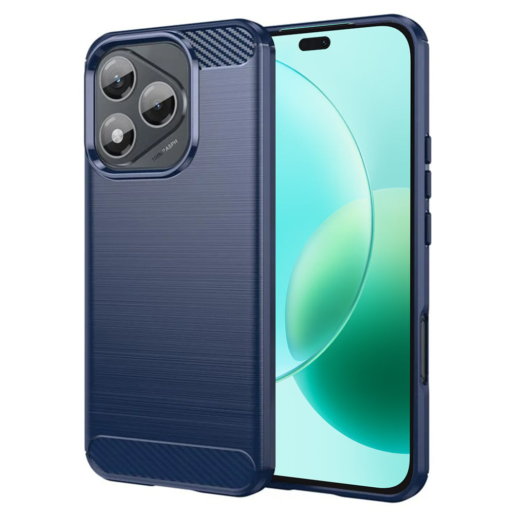 Fodral för Honor 400 Lite, Techsuit, Kolfiber, Blå