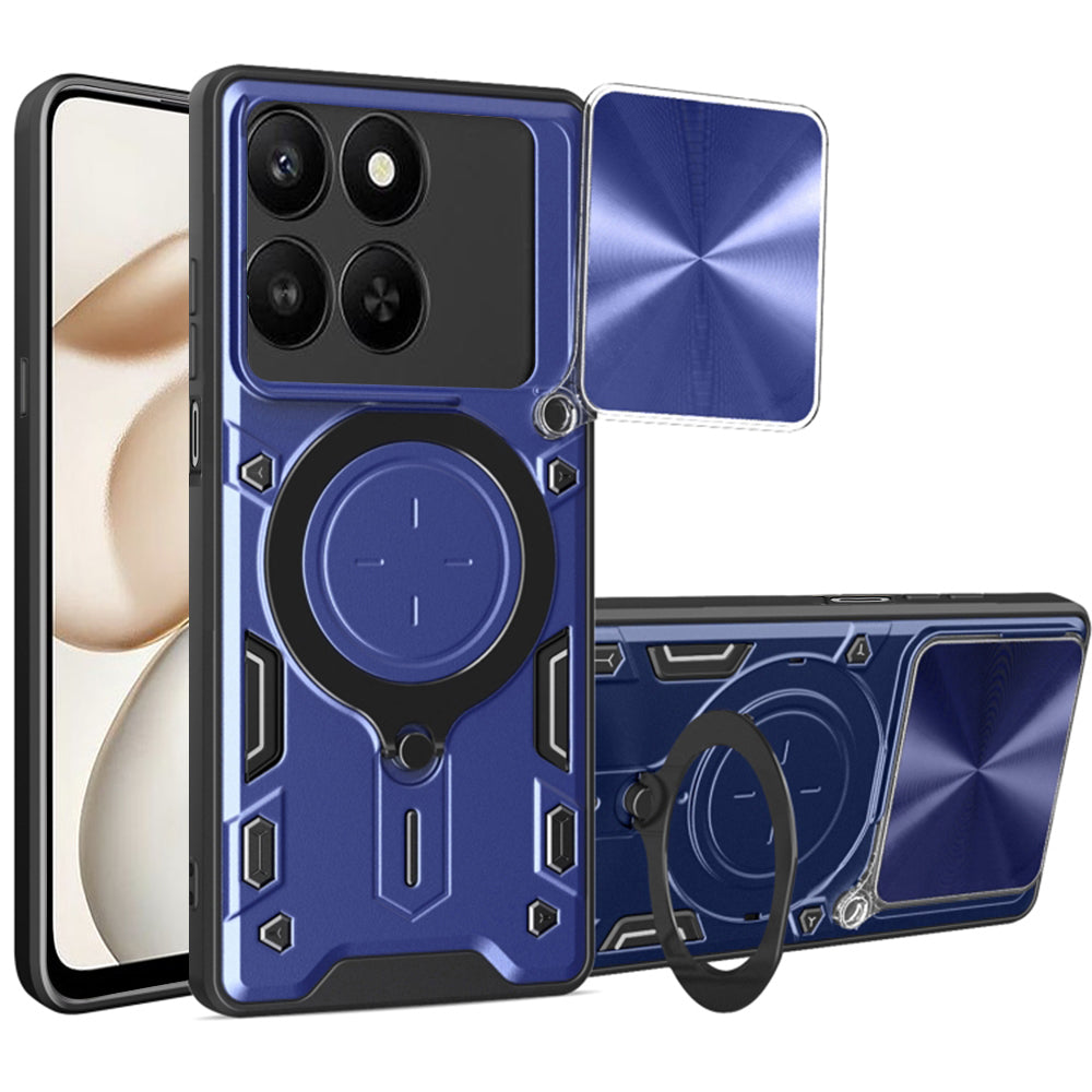 Fodral för Honor 400 Smart 4G / X7d 4G / 400 Smart 5G, Techsuit, CamGuard Pro, Blå
