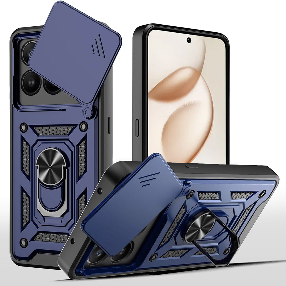 Skyddsfodral för Honor 400 Smart 4G / X7d 4G / 400 Smart 5G, Techsuit, CamShield, Blå