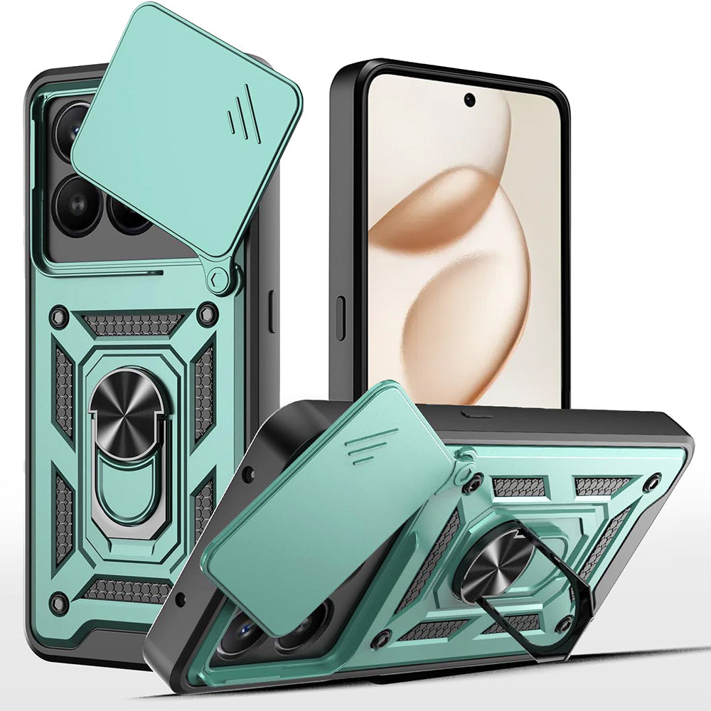 Skyddsfodral för Honor 400 Smart 4G / X7d 4G / 400 Smart 5G, Techsuit, CamShield, Grön