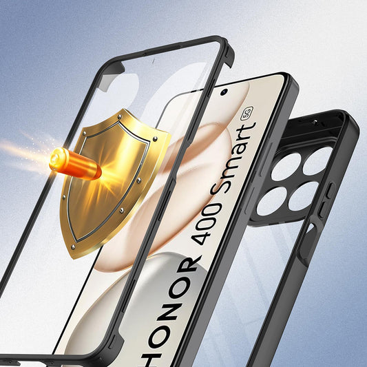 Skyddsfodral för Honor 400 Smart 4G / X7d 4G / 400 Smart 5G, Techsuit, ColorVerse 360, Svart