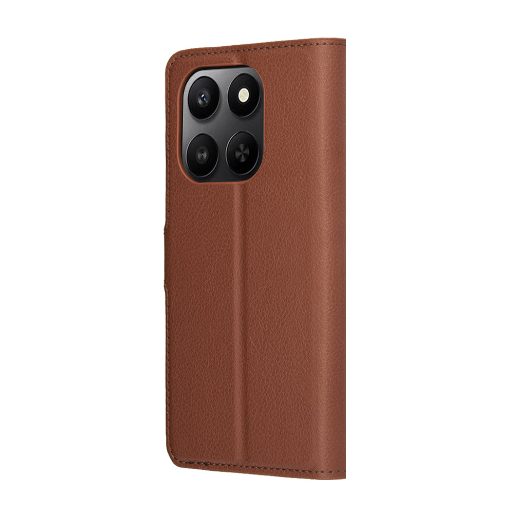 Fodral för Honor 400 Smart 4G / X7d 4G / 400 Smart 5G, Techsuit, Leather Folio, Brun