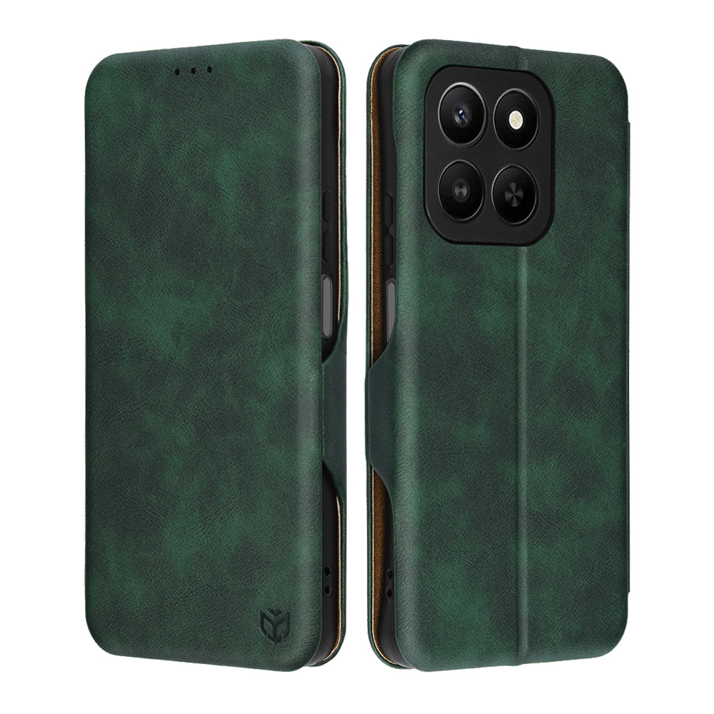 Fodral för Honor 400 Smart 4G / X7d 4G / 400 Smart 5G, Techsuit, Safe Wallet Plus, Grön