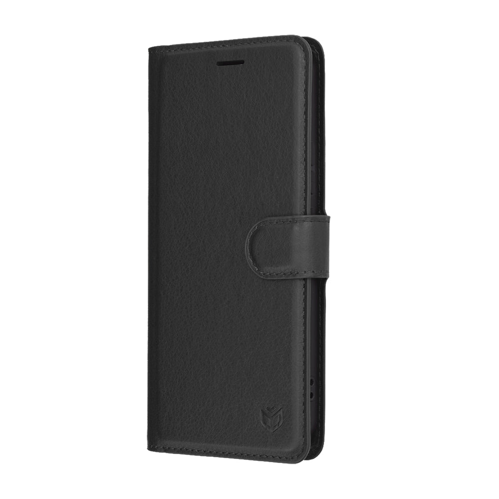 Fodral för Honor 400, Techsuit, Leather Folio, Svart