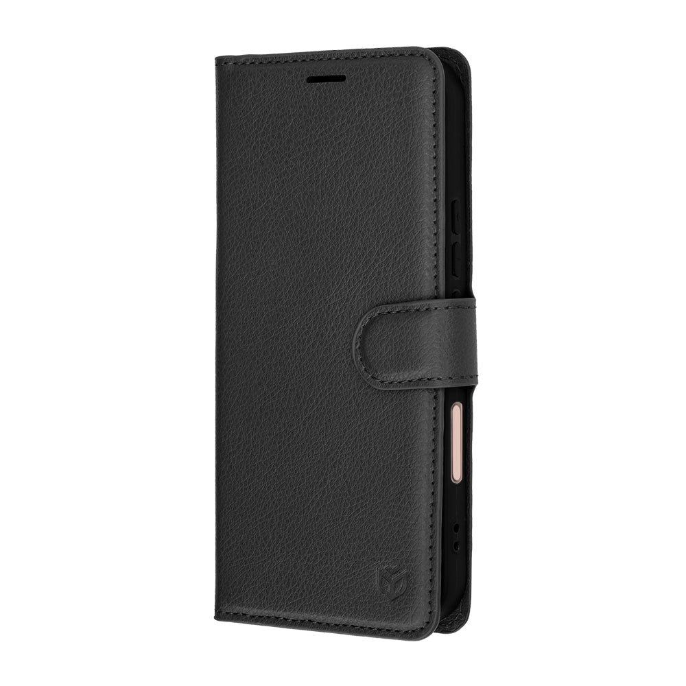 Fodral för Honor 600 Lite, Techsuit, Leather Folio, Svart