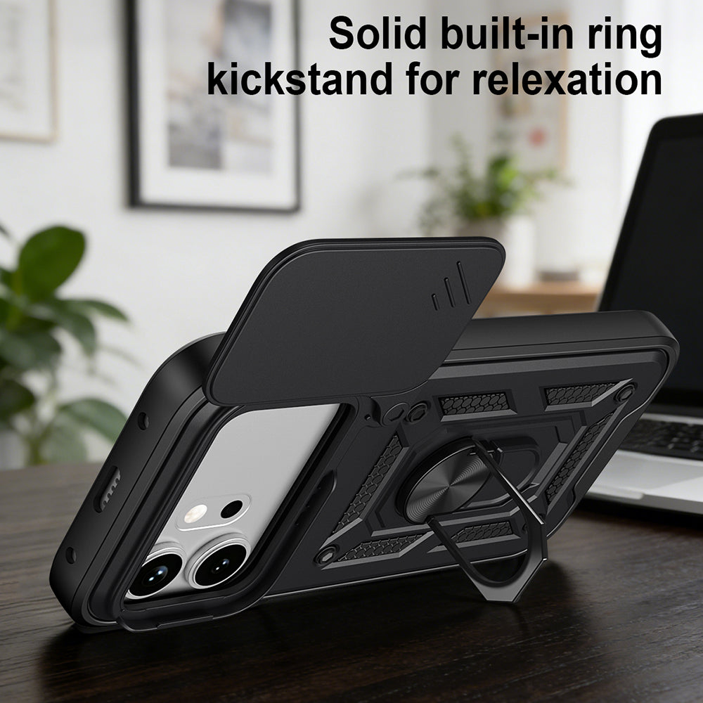 Fodral för Honor 600 Pro / 600, Techsuit, CamShield, Blå