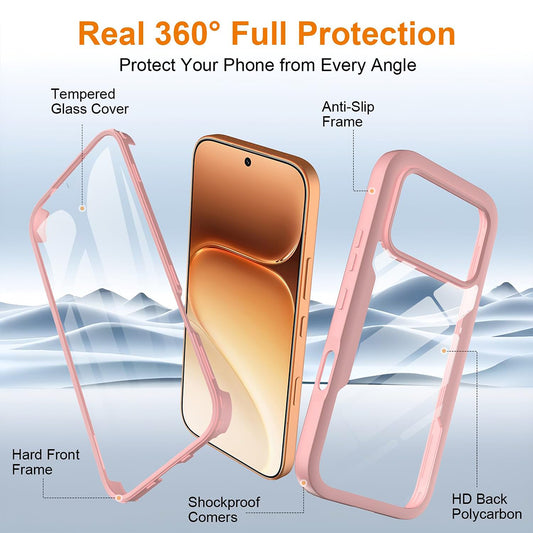 Fodral för Honor 600 Pro / 600, Techsuit, ColorVerse 360, Rosa