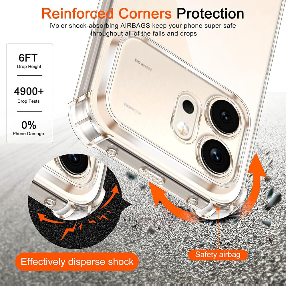 Skyddsfodral för Honor 600 Pro, Techsuit, Shockproof Clear, Transparent
