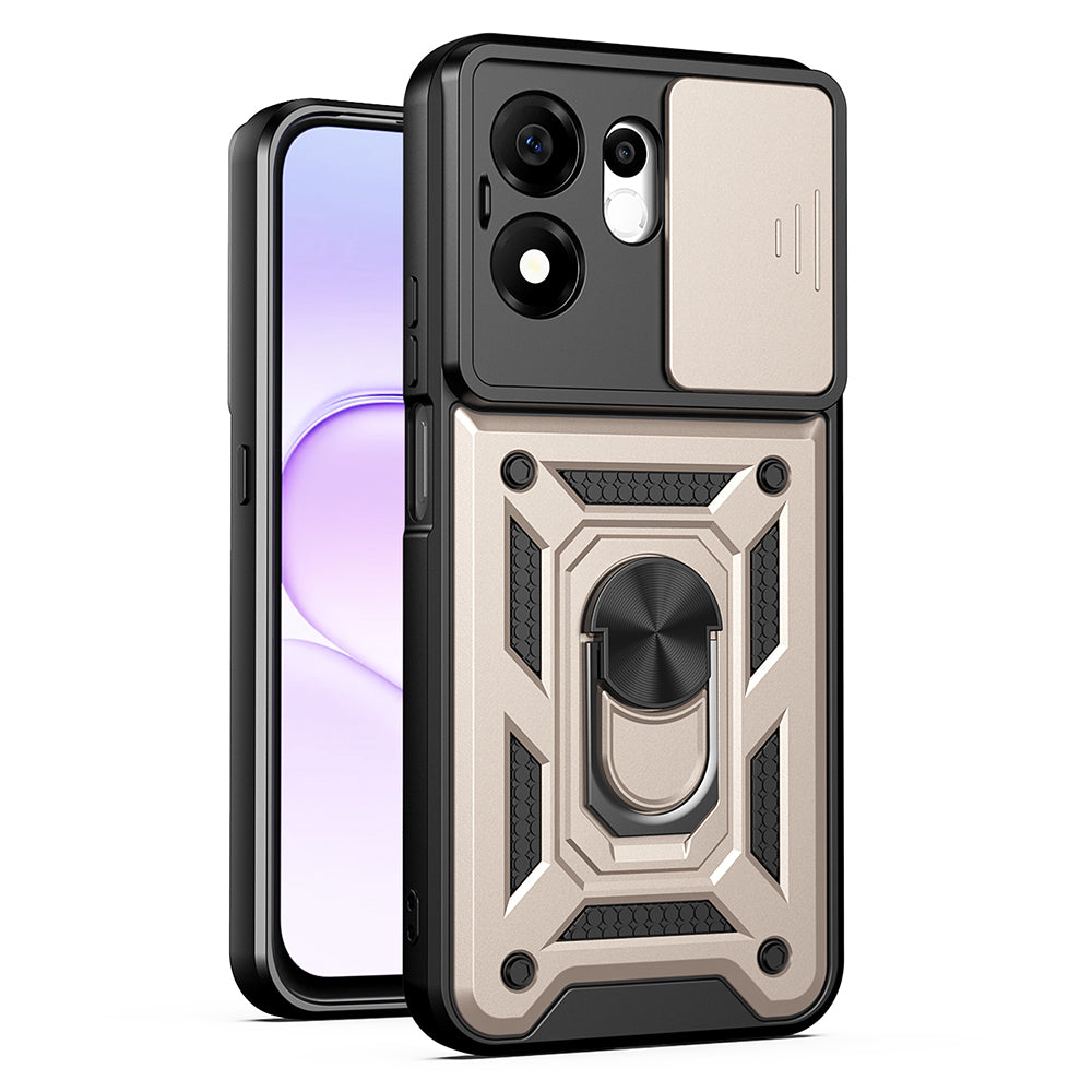 Fodral för Honor 600 Smart, Techsuit, CamShield, Guld