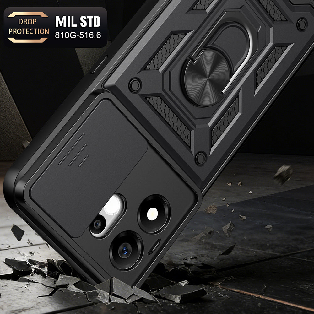 Case for Honor 600 Smart, Techsuit, CamShield, Rose Gold