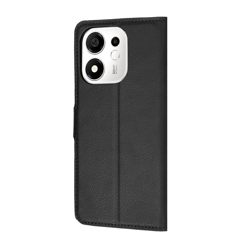 Fodral för Honor 600 Smart, Techsuit, Leather Folio, Svart