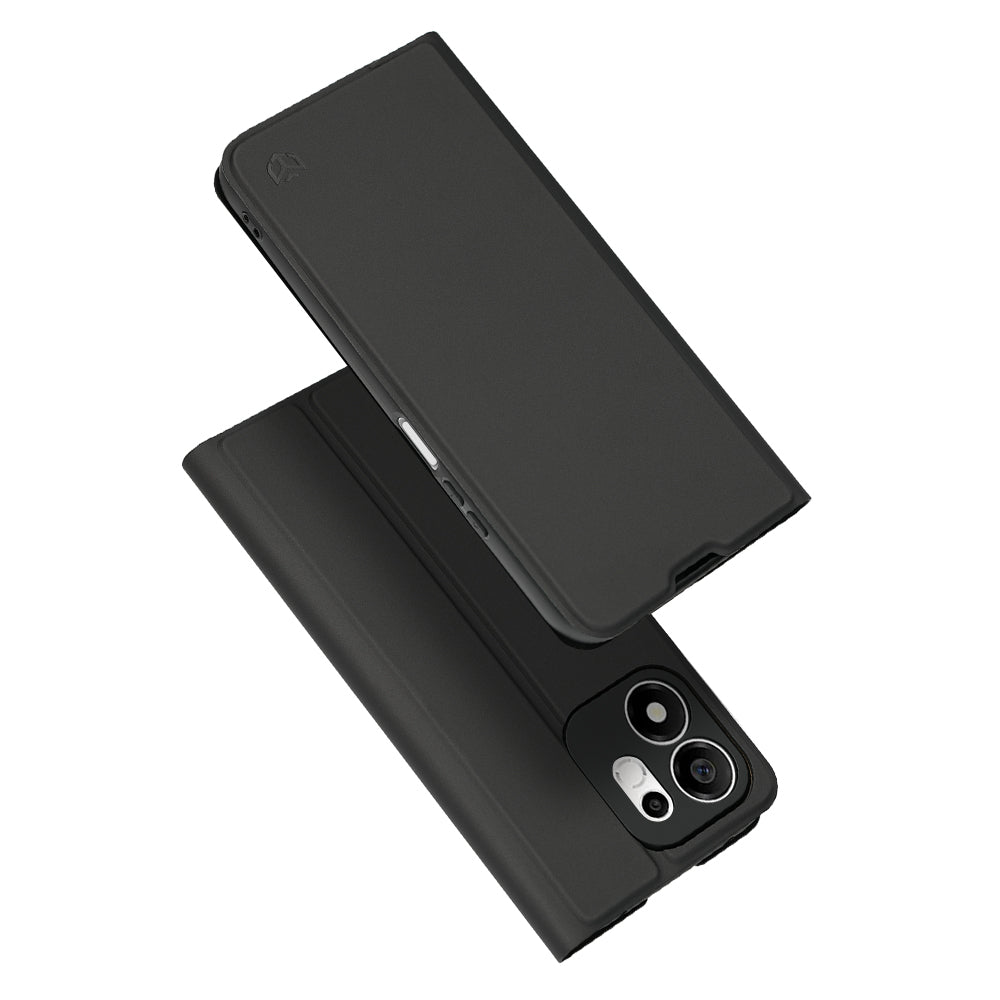 Fodral för Honor 600 Smart, Techsuit, Magskin Book Long Blitz Cutout, Svart