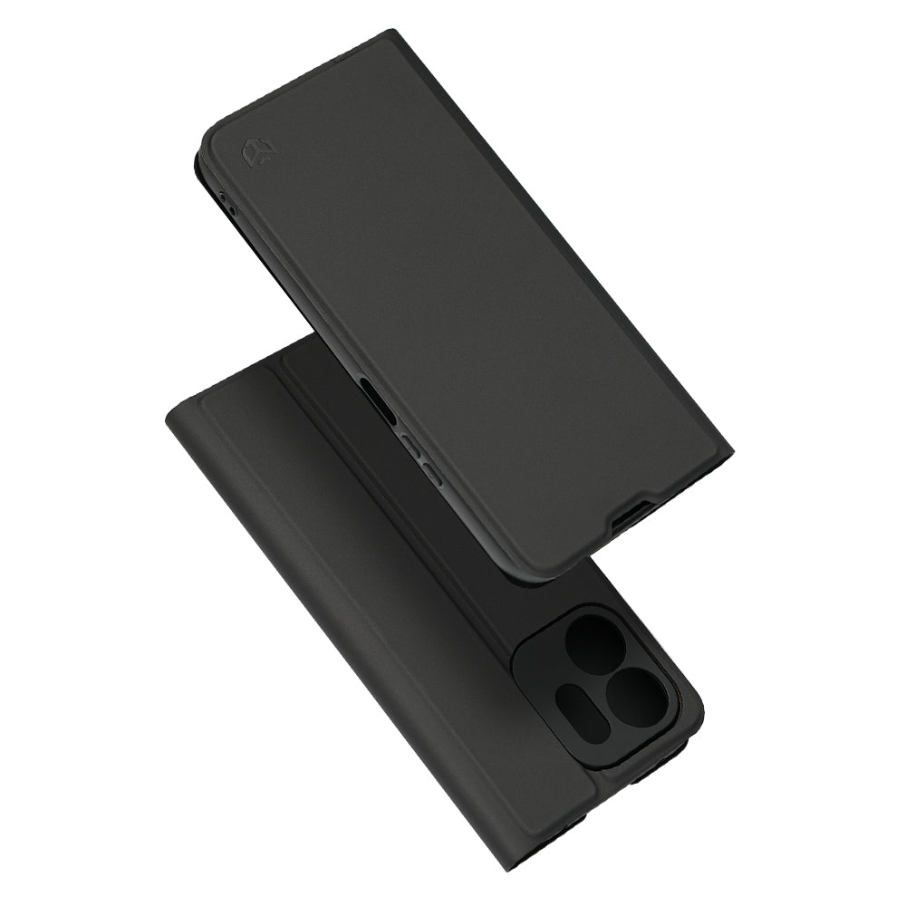 Fodral för Honor 600 Smart, Techsuit, Magskin Book Long Blitz Cutout, Svart